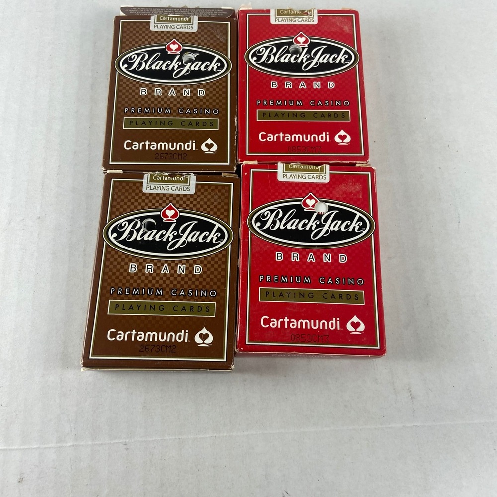 4 Decks Blackjack Premium Casino Playing Cards Cartamundi Choctaw Resort